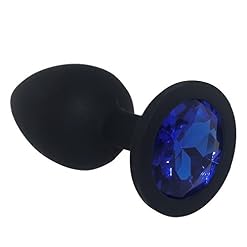 Rhinestone Silicone Anal Plug Sex Products Small Butt Plug Massager Erotic Sex Toys for Men Woman Adult,M Black - Image 4