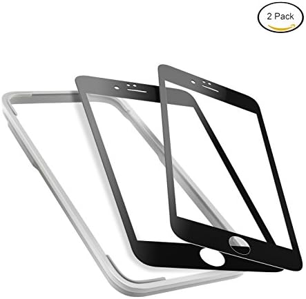 Mimoday for iPhone 6s Screen Protector Tempered Glass Edge to Edge Screen Covers High Transparency with Easy Installation Frame Black (2 Pack)