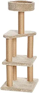 AmazonBasics Cat Activity Tree with Scratching Posts, Large (Beige)