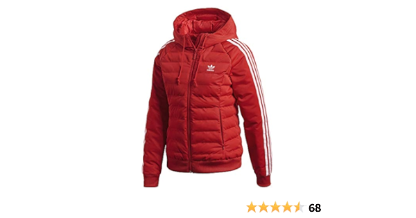 adidas slim jacket red