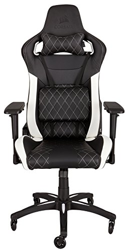 Corsair T1 Race Gaming Chair, Metal, Black/White