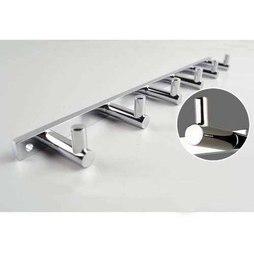 KES Bad Die toilette Aus Messing mit 6 Haken Wand-montiert chrom, A1060H6 - 4