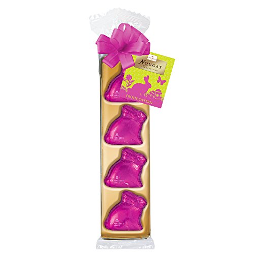 Preisvergleich Produktbild Niederegger Nougat Osterhasen mit Schleife & Kärtchen