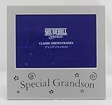 Special Grandson 5"x3.5" Satin Silver Photo Frame