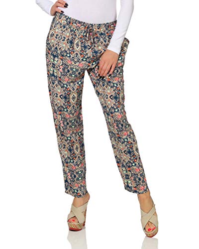 Señoras Pantalones De Harén ligero Verano Pantalones informales Pantalón aladino Strand Pluder Bombachos Jeggings / licras Patrón 6128 - Azul, M/L