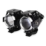  2 pieza U5 12 - 80 V 20 W 2000LM Moto transformadores Laser Cañón Faro General de LED modificada Leuchten