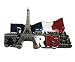Produktbild Bella Magnet für Kühlschrank Kühlschrankmagnete Metall Urlaubs-Souvenir Reise Souvenir Frankreich Nationalflagge Eiffelturm Paris Fridge Magnet Sticker