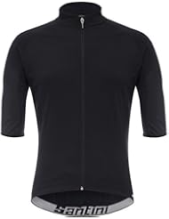 Maillot De Ciclismo De Manga Corta Santini 2017 Beta Light Wind Negro (M , Negro)