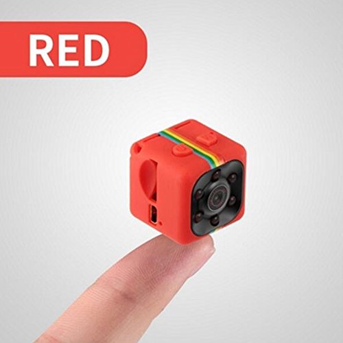 Mini Camera Sansnail SQ8 SQ9 SQ11 Mini DV Voice Video Recorder HD Camcorder  Night Vision Mini Camera 1080P hidden camera Mini DVR(Red)