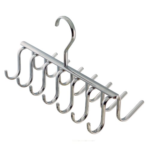 InterDesign 24270EU Axis Gürtel- / Krawattenhalter, chrom