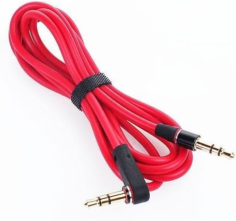 JMHN Replacement Cable for Dr. Dre Monster Beats Studio Solo Pill Headphones / Speakers Red 1.2 m 3.5 mm Jack