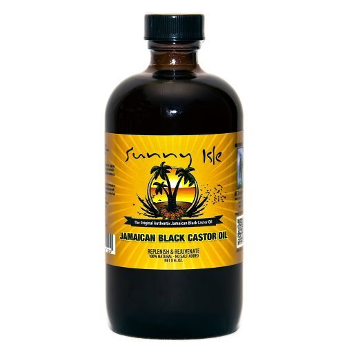 SUNNY ISLE JAMAICAN BLACK CASTOR OIL 100% NATURAL OIL CASTOR OIL 4oz With Free Regular 0.5oz