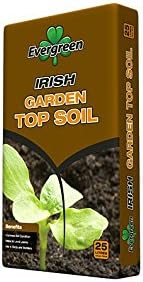 Evergreen Top Soil 25 Ltr - 1 x 25 Ltr Bag - High Grade