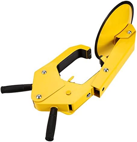 Egotrade Heavy Duty Car Wheel Clamp Lock Anti Theft Wheel Claw for Caravan, Trailer, Truck with 2 Keys (Yellow)