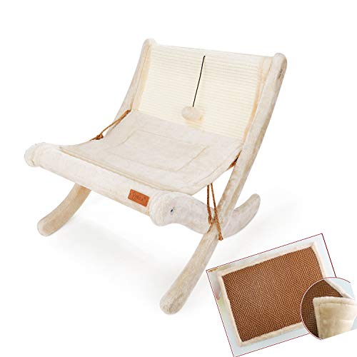 YAHILL Árbol para Gatos Torre para Gatos con Postes Silla Hamaca Anillo Colgante para Gatos - Mascota Relax Dormir Centro de Actividades Juegos para Gatos Adultos y Gatitos