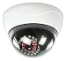 Produktbild Eurosell KAMERAATTRAPPE IP44 Profi Dome Kamera Dummy mit leuchtenden IR LEDs + LED - Tolle Überwachungskamera Attrappe Aussenbereich Kameraatrappe Innen Außen Fake Überwachung Haus Sicherheit Security