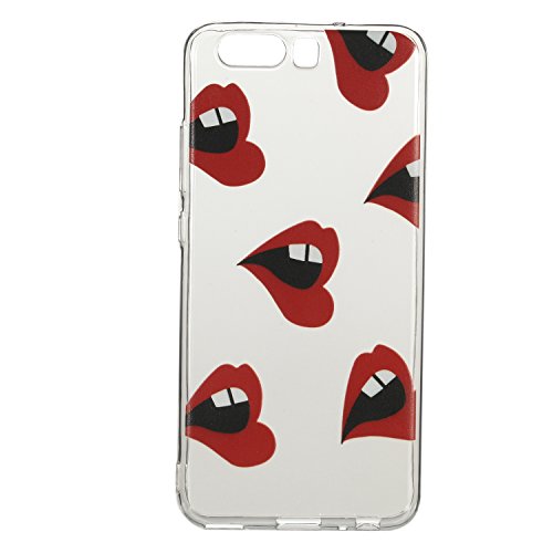 Huawei P10 Plus Case, BONROY® Huawei P10 Plus Fashion colorful pattern Case Bumper Transparent Soft Gel Shockproof Case Resist Protection Shell for Huawei P10 Plus