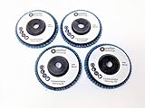  Juego de 4 Grano: 40/60/80/120 para Bosch GWS 10,8 10 8 12 V 12 76 Accesorios Acero Inoxidable Acero Madera lija