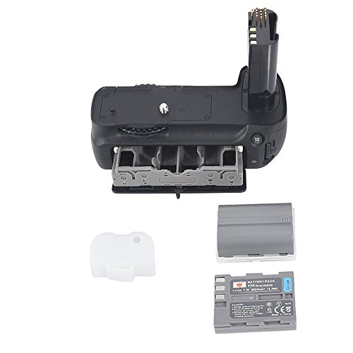 DSTE Multi-Puissance Vertical Batterie Poign  e Titulaire pour Nikon D200 Fujifilm S5 Cam  ra comme MB-D200 avec 2-pack EN-EL3E