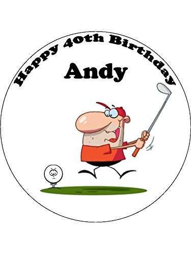 7,5 de glaçage comestible personnalisable pour gâteau d'anniversaire