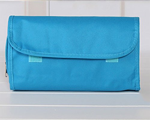 Hosaire 1x Aufbewahrungs-tasche Segeltuch taschen Mehrfarbig Aufbewahrungstasche Hängetasche Handtuchbeutel Lagerung Taschen Aufbewahrung Organizer,Blau - 4