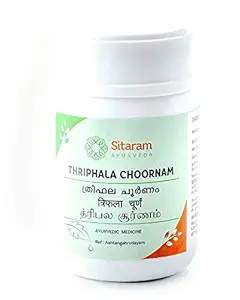 Sitaram Ayurveda Triphala Churna Powder 50gms (Pack of 2), Ayurvedic Triphala Powder for Rejuvenating Eyes & Hair, Triphala Churna Also Reduces Pitta & Soften Bowels