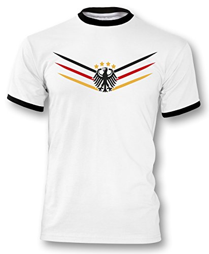 Luckja EM 2016 Deutschland Trikot Fanshirt Retro-Look M 02