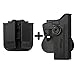 Produktbild IMI Defense Tactical Combo Z1070 Best Roto Retention Paddle Holster + Double Magazine Pouch Black Polymer For Sig Sauer 226 (9mm/.40/357), P226 Tactical Operations (Tacops) Pistol Handgun