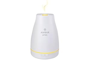 Ambar Perfums 10040083 Humidificador de Esencia Difusor de Aroma, Transparente, Talla unica