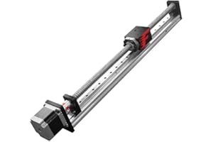 FUYU FSK40 Linear Guide Rail Ball Screw Linear Actuator Slide Table Linear Gantry System CNC Stage Actuator Motorized Nema 23 Stepper Motor [900mm Stroke]