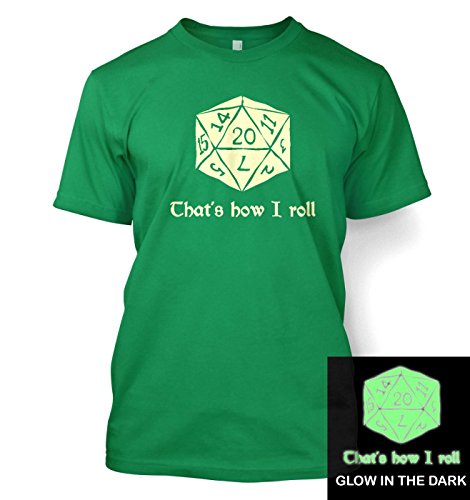 That's How I Roll (glow In The Dark) T-shirt - Kelly Green Small (34/36")