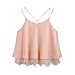 Produktbild Vectry Damen Oberteile Mädchen Sommer Spitze Weste Tank Top Home Party Ärmellos Freizeit Tank Bluse Sweatshirts Nachtwäsche Bohemian Bademantel Shirt Bluse Beachwear Unterwäsche (M, Rosa)