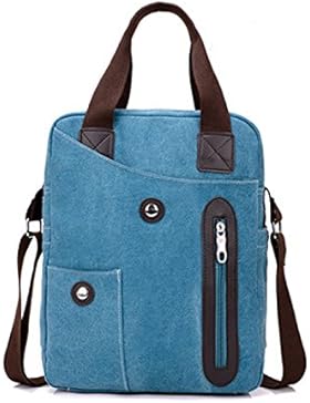 Männer Und Frauen Jahrgang Leinwand Schulter Ipad Messenger Tote Side Multifunktional Tasche,C-26cm*12cm*35cm