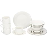 alpina Complete Dinnerware for 4 People Breakfast &ndash; Set of Plates for 4 People &ndash; Earthenware Dinnerware &ndash; Plates, Bowls, Cups