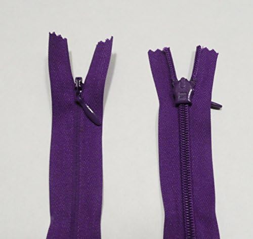 Opti 22" / 56cms Purple Concealed Invisible Zip (equivalent to YKK)