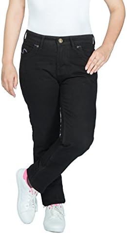 OneDayMore Ladies Aramid Lined Motorcycle Jeans, Free Protectors. 38W x 31L.