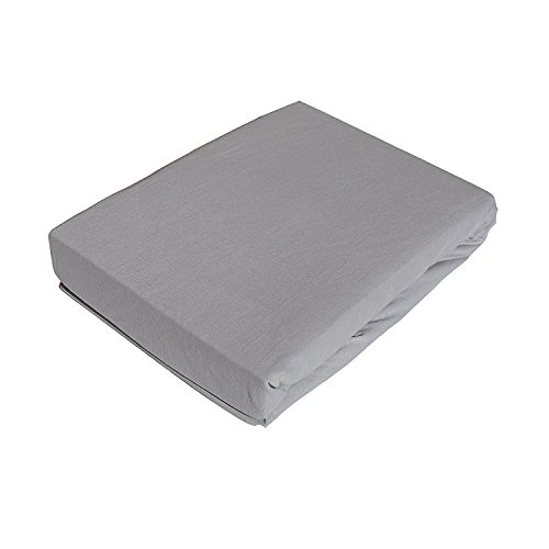 Kinder Spannbettlaken Jersey Grau mit Rundum-Gummizug von ka-line® Öko-Tex Standard 100 Kinder Baby Matratze 60×120 70×140 Bett-tuch 125g/m² 100% Baumwolle - 3