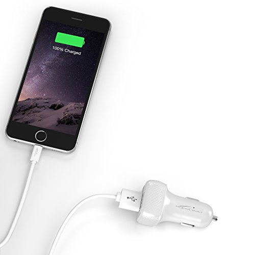 KabelDirekt intelligentes Dual USB KFZ Ladegerät (Car Charger) 4.8 A (2x 2.4 A) für 12-18 Volt KFZ Steckdosen weiß – TOP Series - 6