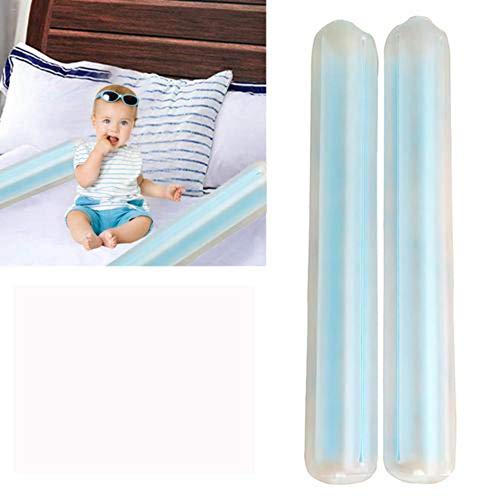 Preisvergleich Produktbild TOMATION 2PCS Aufblasbarer Bettrand, Kleinkind-Bettgitter-Stoßstangen Sicherheitsschlafseiten-Schiene, aufblasbare Bettgitter für Kleinkinder / Travel Bed Rail - Bettgitter schützt Ihr Kind