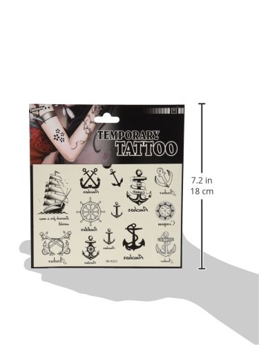 2012 spätestens neues Design neue Release Tattoo wasserdichte Anker nautischen Tattoo-Aufkleber - 3