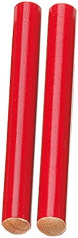 Claves made of beech with red varnish