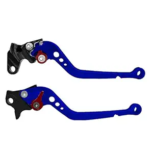 Allextreme AX-LEV11 Clutch Brake Lever Heavy Duty 6 Positions Adjustment for Honda CBR-250 (Blue, 2 Pcs), AXLEV11