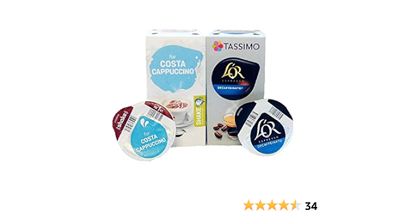 Tassimo Decaf Cappuccino Coffee T-Discs 