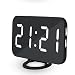 Produktbild Digitaler Wecker, alarm clock, 5"LED-Display, Randlos Kurve, Dimmer, Snooze, 12/24 Stundenanzeige, 3 Alarmtöne mit 2 einstellbare Lautstärke, Naturgeräusche, USB-Stromanschluss(ohne Adapter)