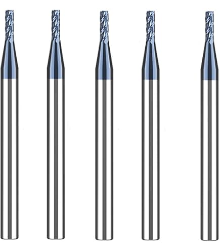 10 Punte Per Incisione Carburo 0,6mm Per PCB &ndash; Fresine Per Router Con Gambo 1/8