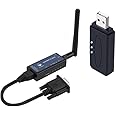 CP26 RS232 to Bluetooth Serial Adapter Industrial Wireless Bluetooth Communication Module to RS232 Converter, Change 232 Wired Device to Wireless (for PC)