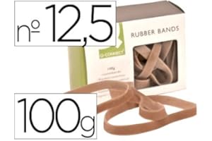 Q-Connect - Bandas elasticas 100 gr 125 x 9 mm numero 12.5