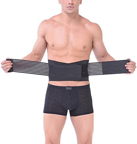 Breathable Adjustable Men Lumber Support Belt Lower Back Support Brace Exercise Band Workout Body Shaper for Men