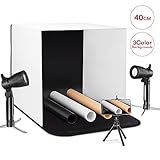 【Mobile Einfach Use】Kompatibel mit Kamera, Telefon, Pad und anderen mobilen Geräten. Einfach zu tragendes Design, schnell aufgebaut und leicht, machen mobiles Lichtstudio überall möglich.machen Sie überall ein mobiles Lichtstudio. Keine komplizierte Montage, keine Stange, kein Verbinder, keine Rohre, kein Klebstoff, keine Langzeitinstallation.