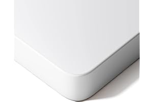 ‎MAIDESITE MAIDeSITe Stabilny blat 140 x 70 x 2,5 cm - prostokątny panel DIY do biurka z regulacją wysokości do biurka do siedzenia i stania (biały)